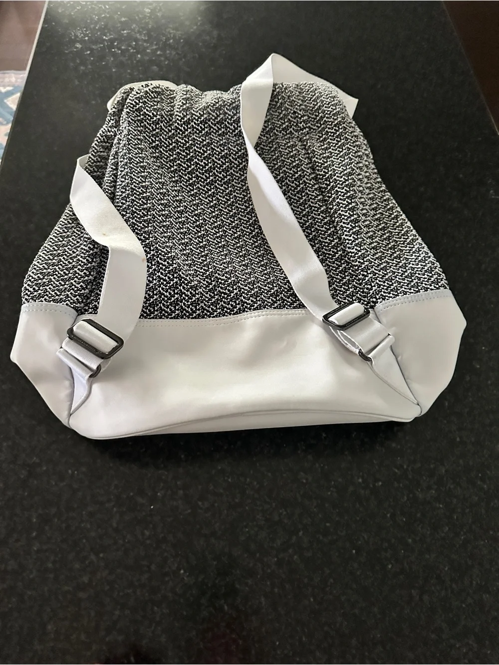 Stella McCartney for Adidas Vegan Leather Trimmed Knit Backpack